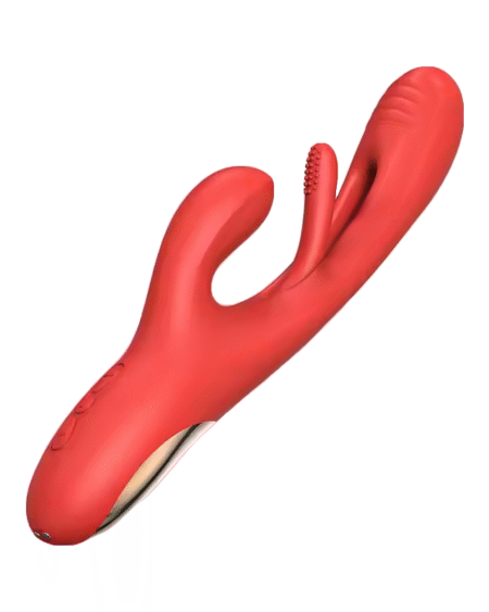 ACtion Dildo Vibrator, G-spot Rabbit Vibrator with 7 Vibration Modes and 7 Tongue Movements