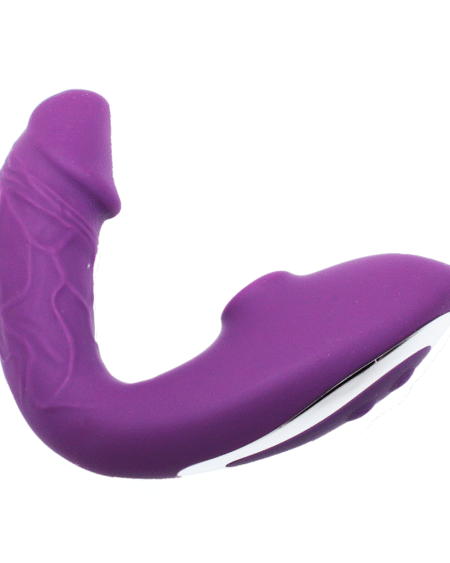 Female Remote Control Vibrator 10 Frequency Sucking 10 Frequency Vibrating Vibrator (Purple)