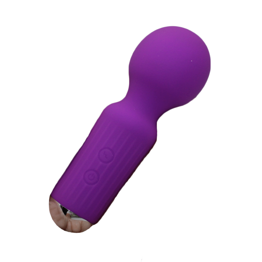 Mini Small AV Vibrating Massagerusb Rechargeable Strong Vibrating Masturbator Female Vibrator (Purple) - Image 3